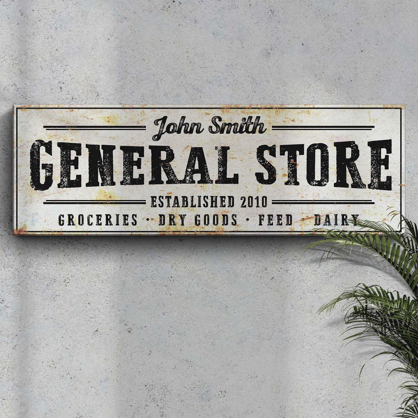 Rustic General Store Sign Style 1 - Image by Tailored Canvases