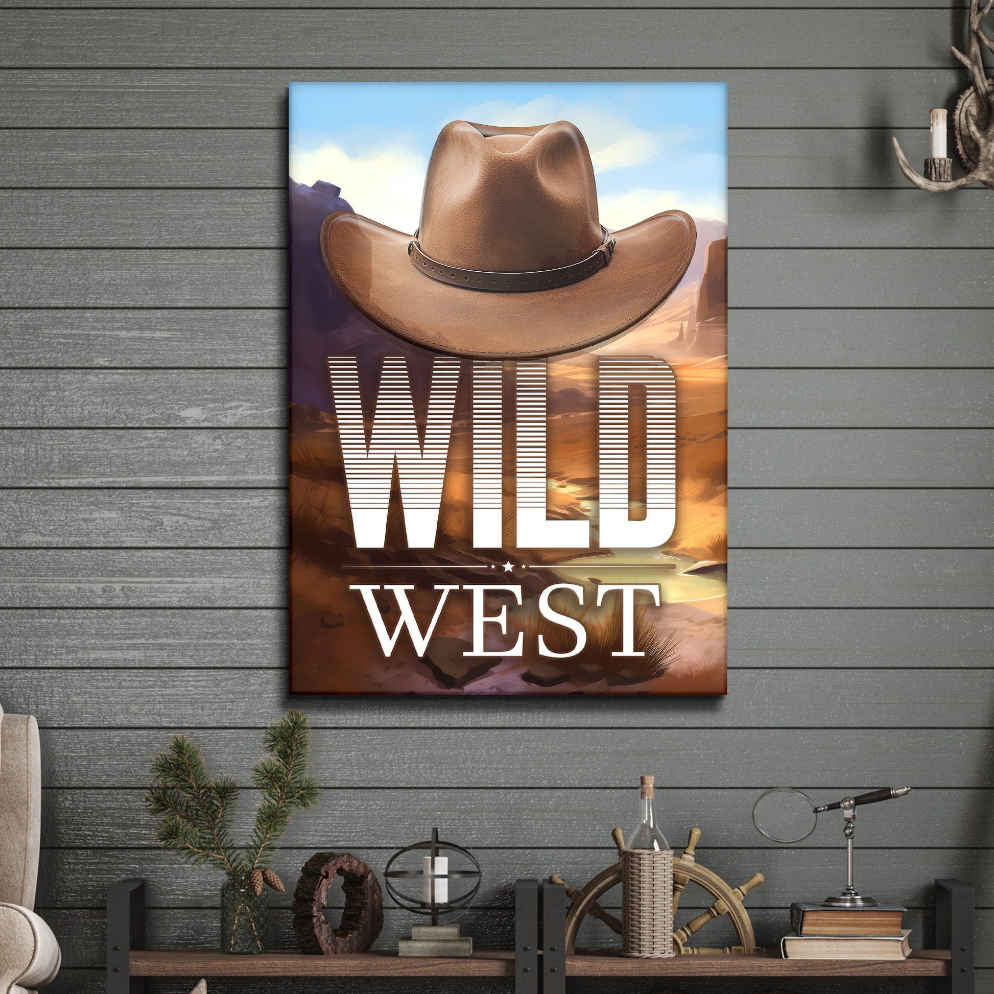 Wild West Sign III Style 1 - Image by Tailored Canvases