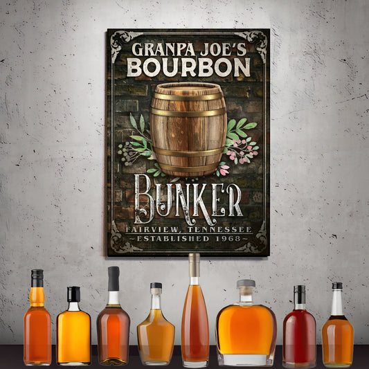 Bourbon Bunker Sign - Imaged by Tailored Canvases