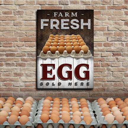 Sold Here Farm Fresh Eggs Sign - Image by Tailored Canvases