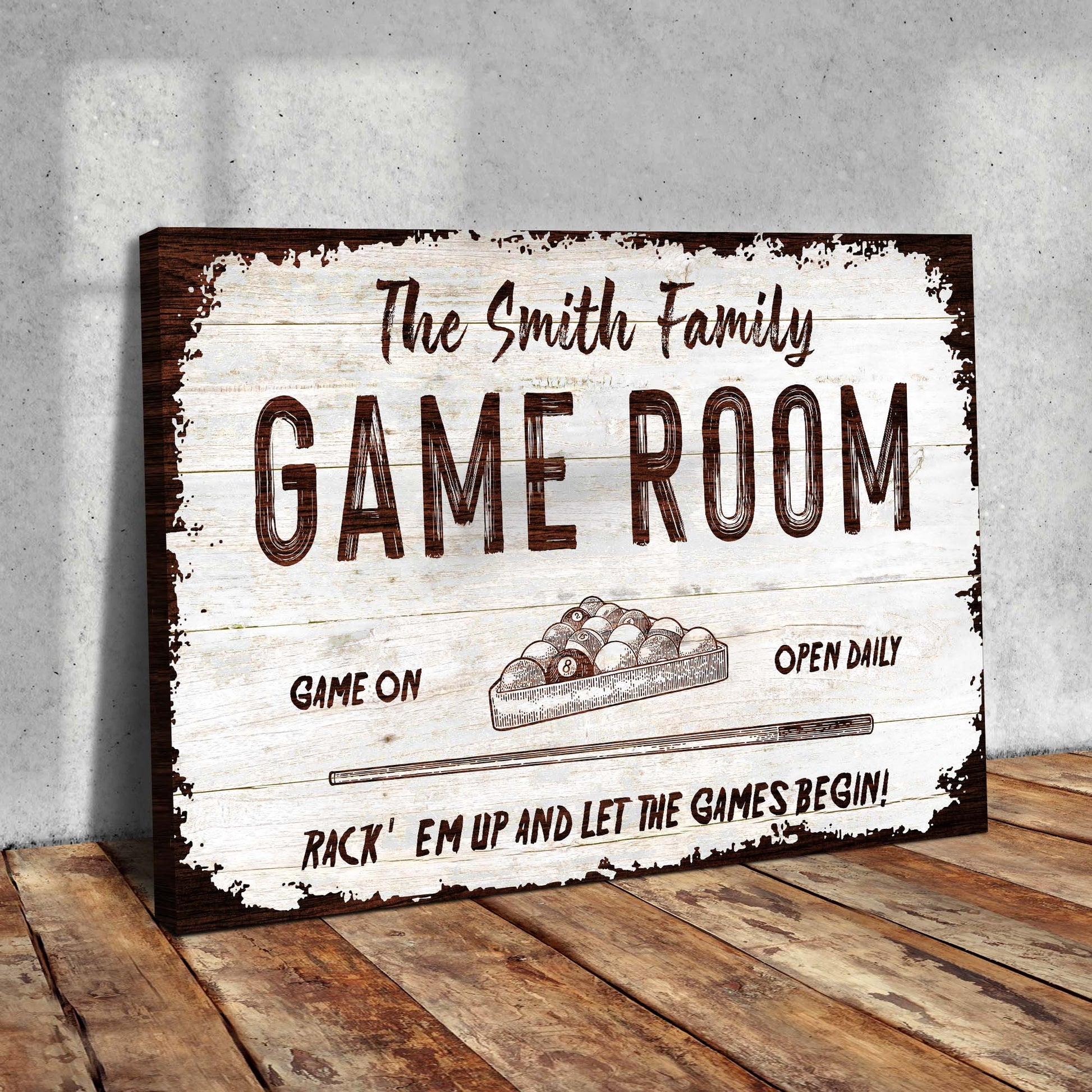 Game Room Wood Sign  - Image by Tailored Canvases