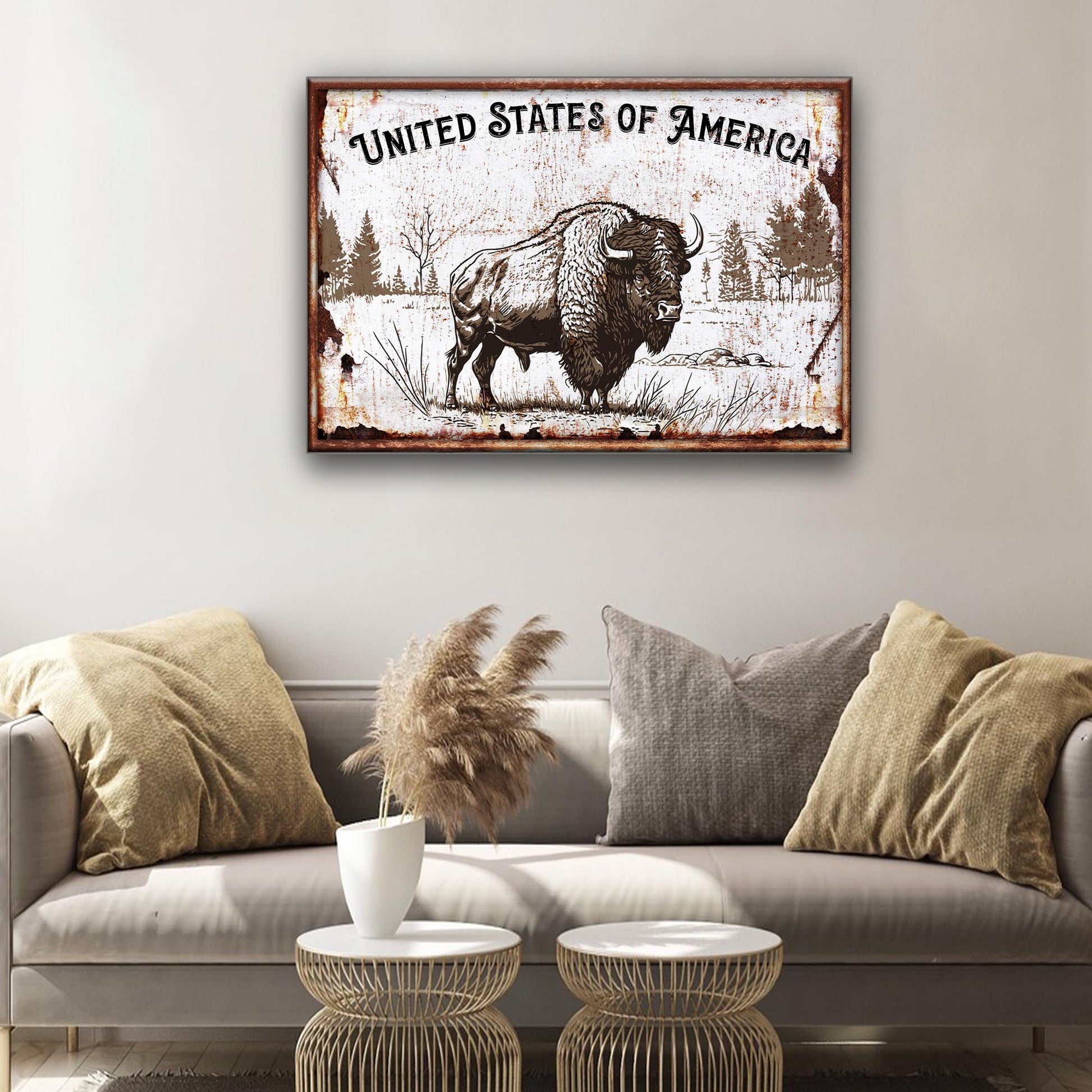 Buffalo USA Sign  - Image by Tailored Canvases
