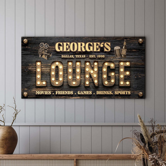Movies, Friends Lounge Sign - Image by Tailored Canvases