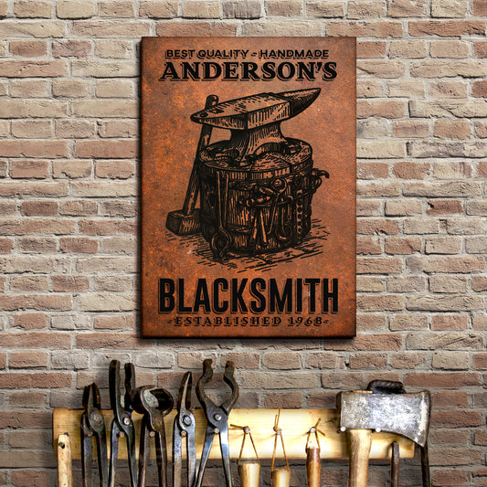 Best Quality Handmade Blacksmith Sign - Image by Tailored Canvases