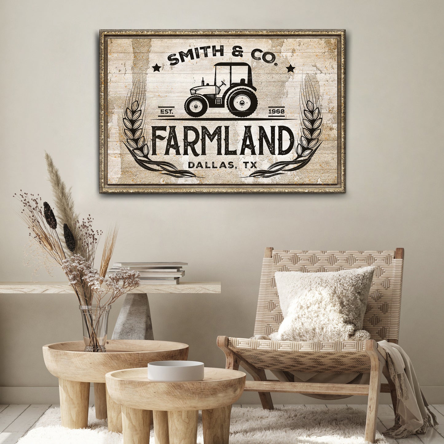 Family Farmland Sign II  Style 1 - Image by Tailored Canvases