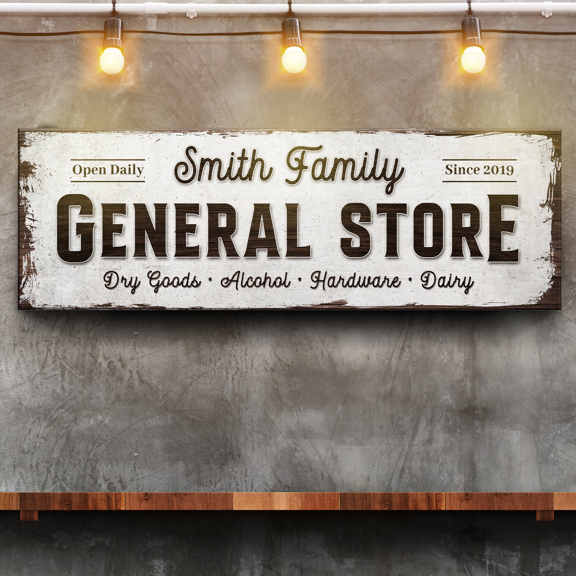 Family General Store Sign Style 1 - Image by Tailored Canvases