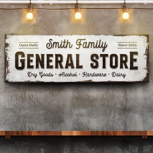 Family General Store Sign - Image by Tailored Canvases