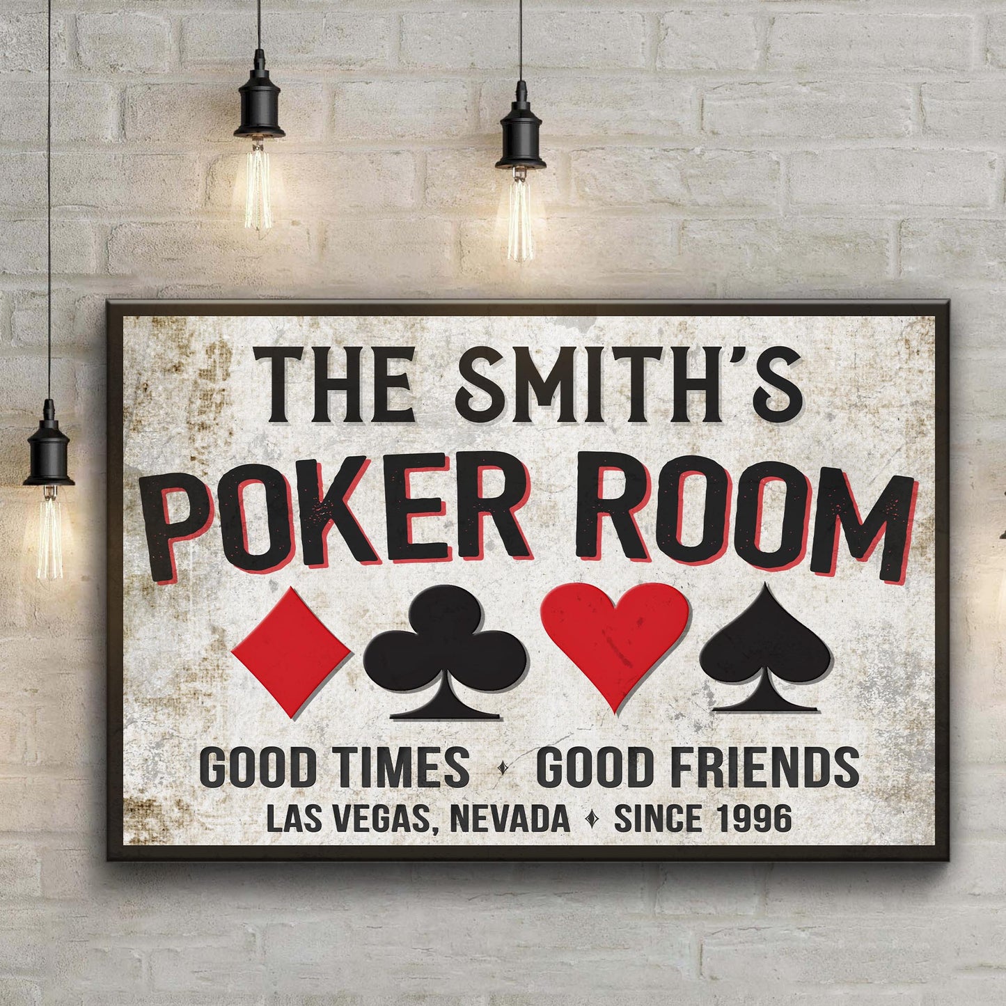 Poker Room Sign  Style 1 - Image by Tailored Canvases
