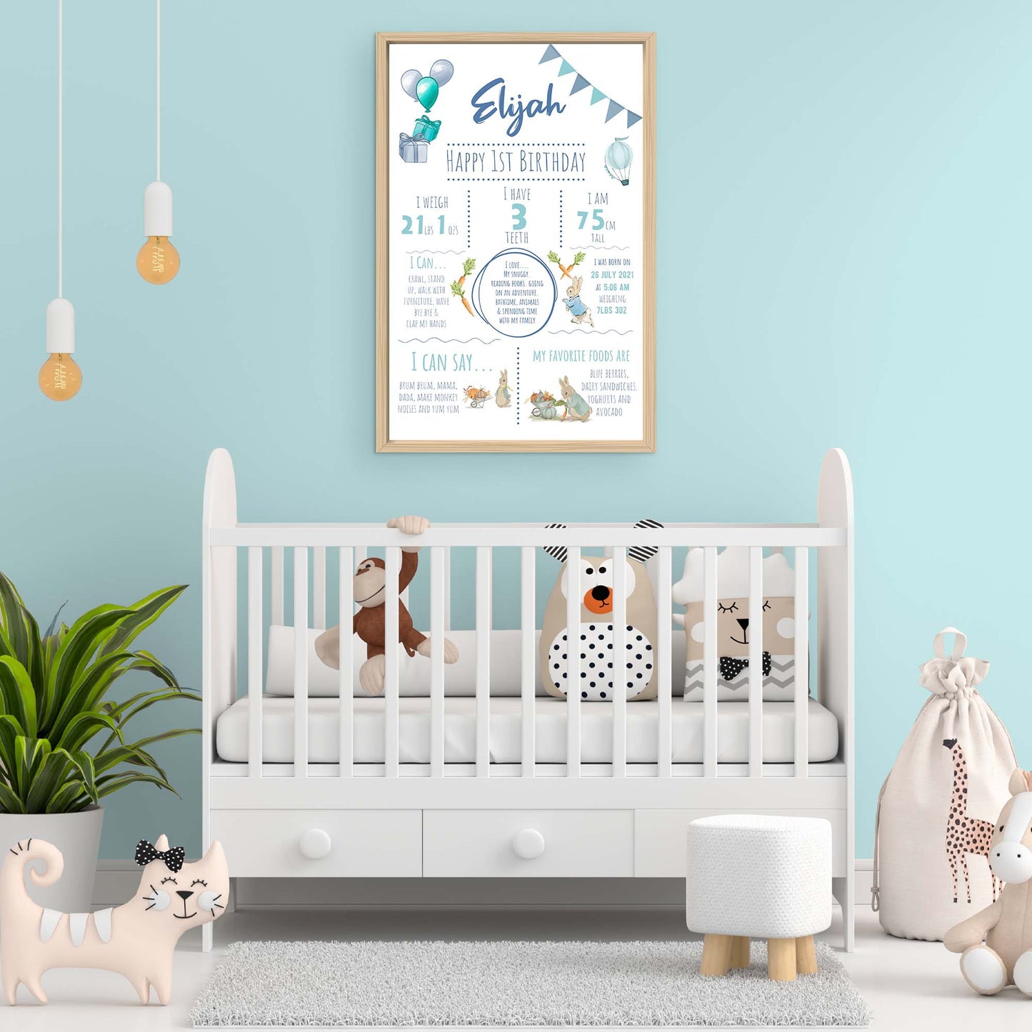 Baby Milestone Sign  - Image by Tailored Canvases