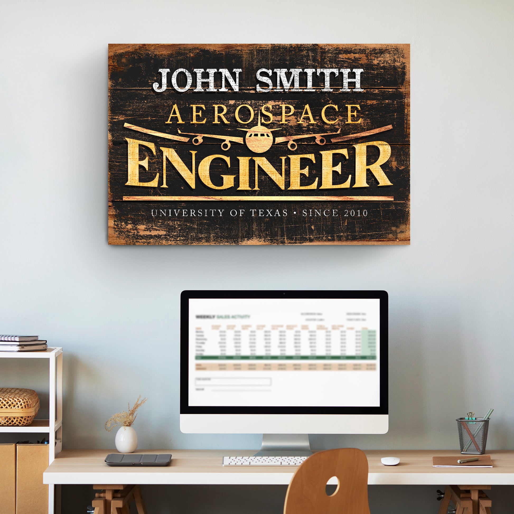 Aerospace Engineer Sign Style 2 - Image by Tailored Canvases