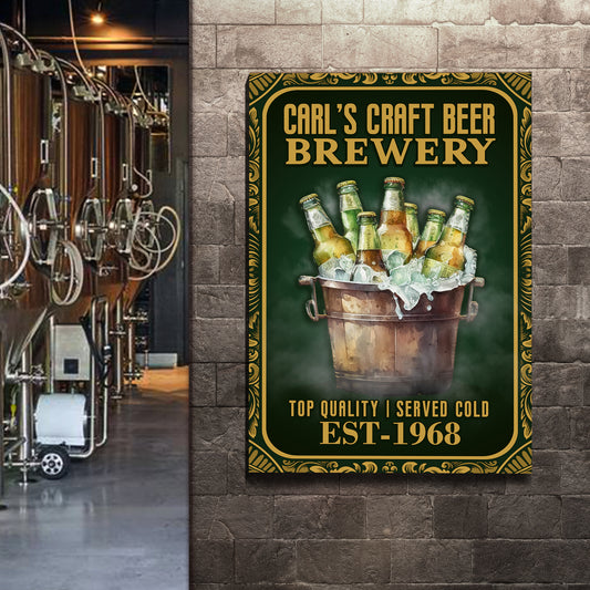 Craft Beer Brewery Sign - Imaged by Tailored Canvases