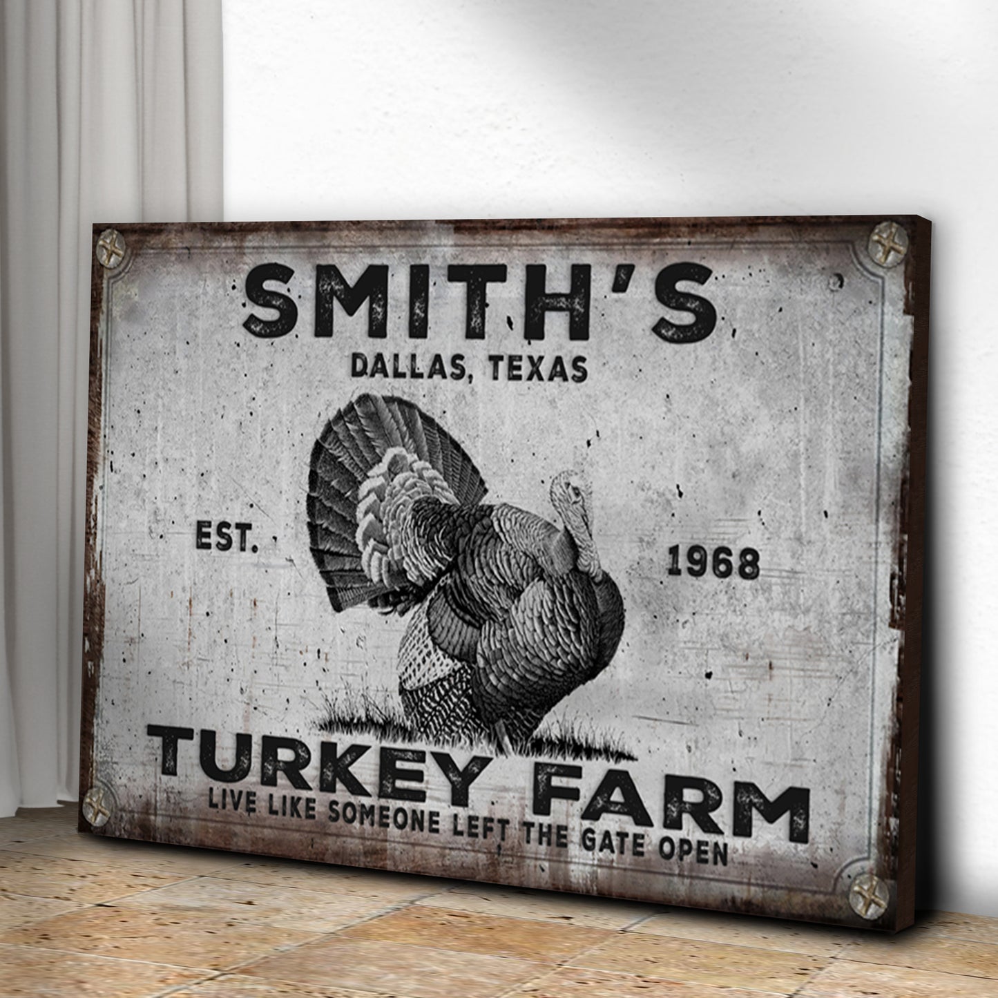 Turkey Farm Sign - Image by Tailored Canvases