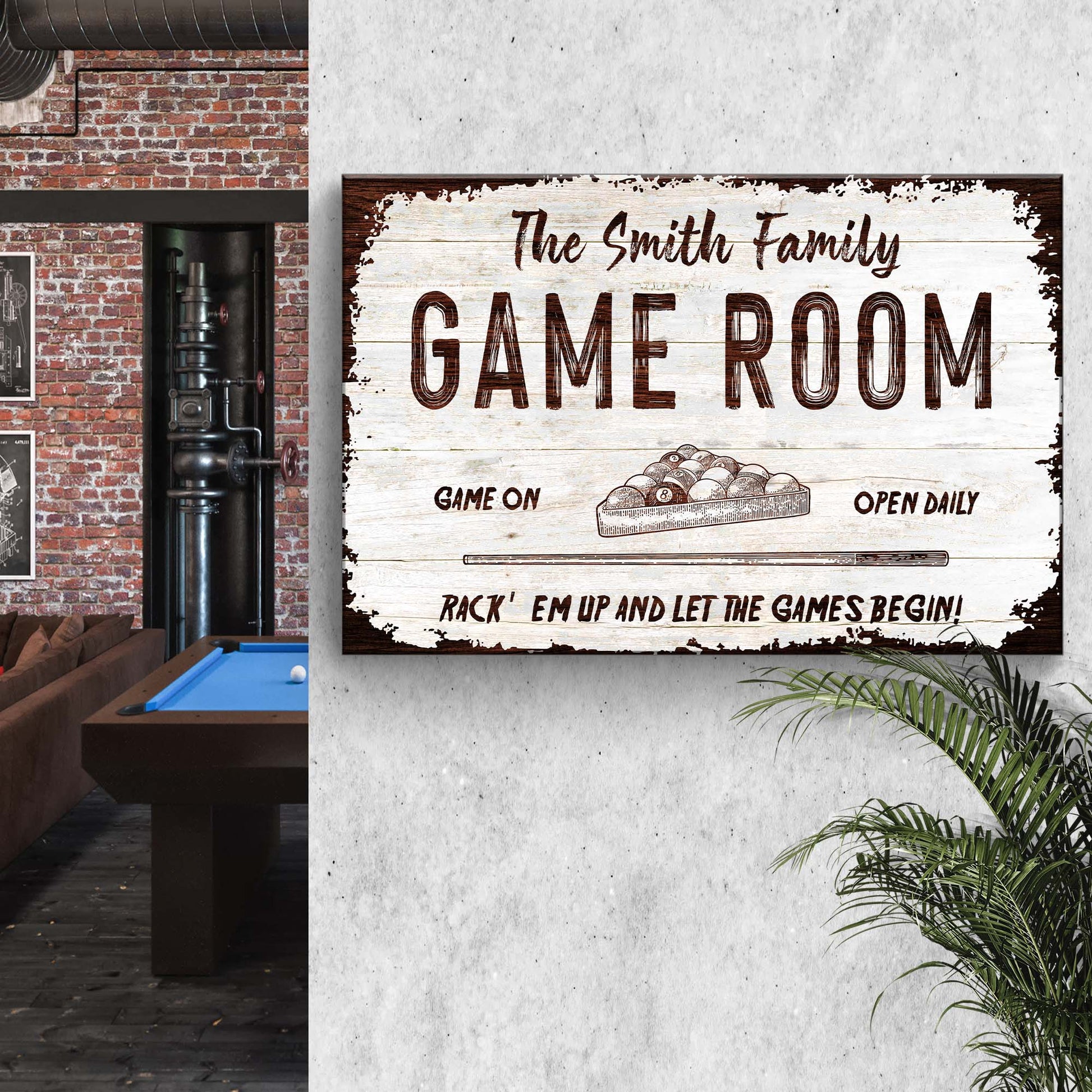 Game Room Wood Sign  Style 2 - Image by Tailored Canvases