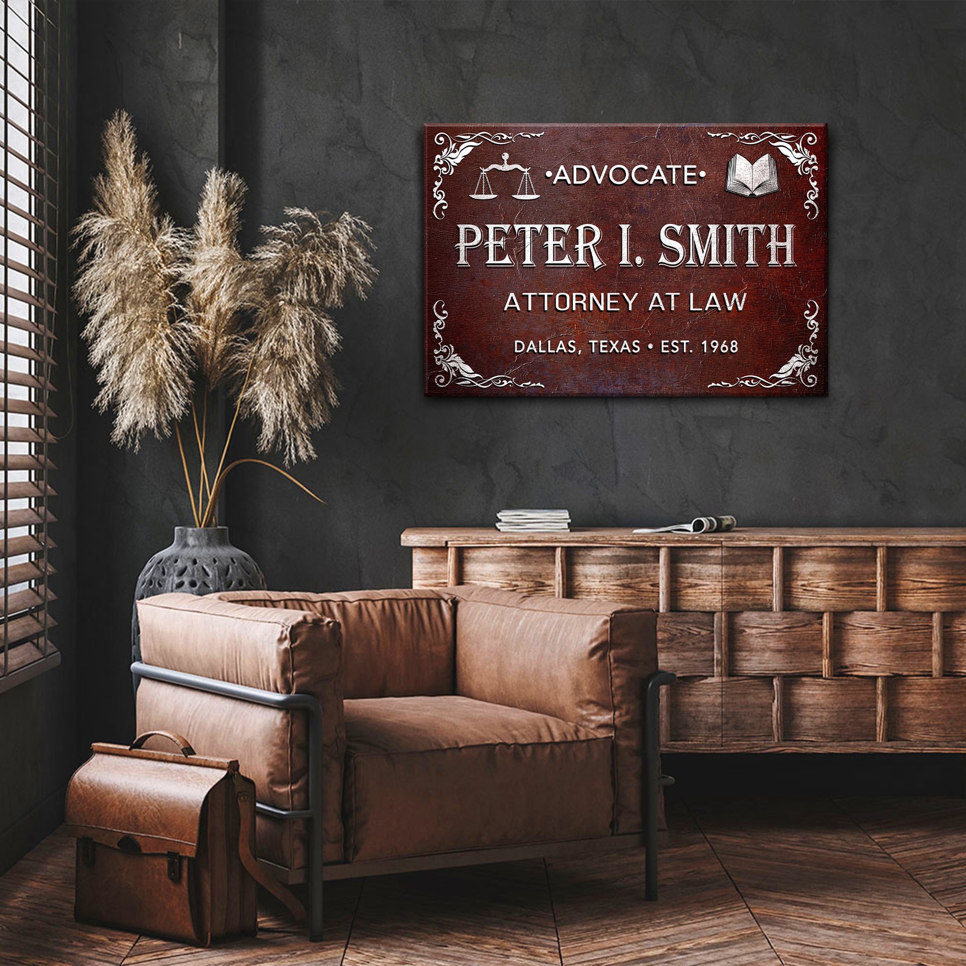 Attorney At Law Lawyer Sign Style 2  - Image by Tailored Canvases