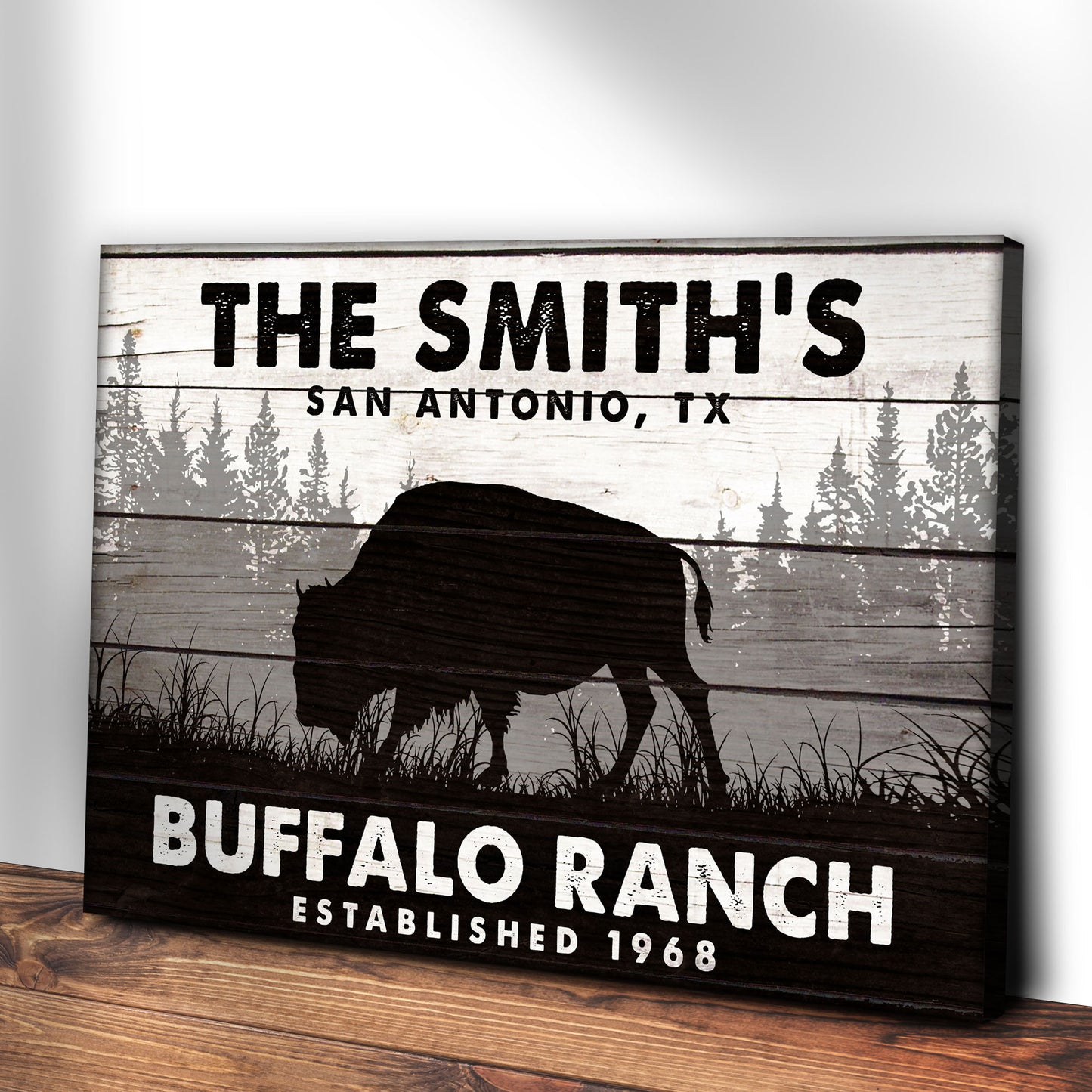 Buffalo Ranch Sign IV Style 2 - Image by Tailored Canvases