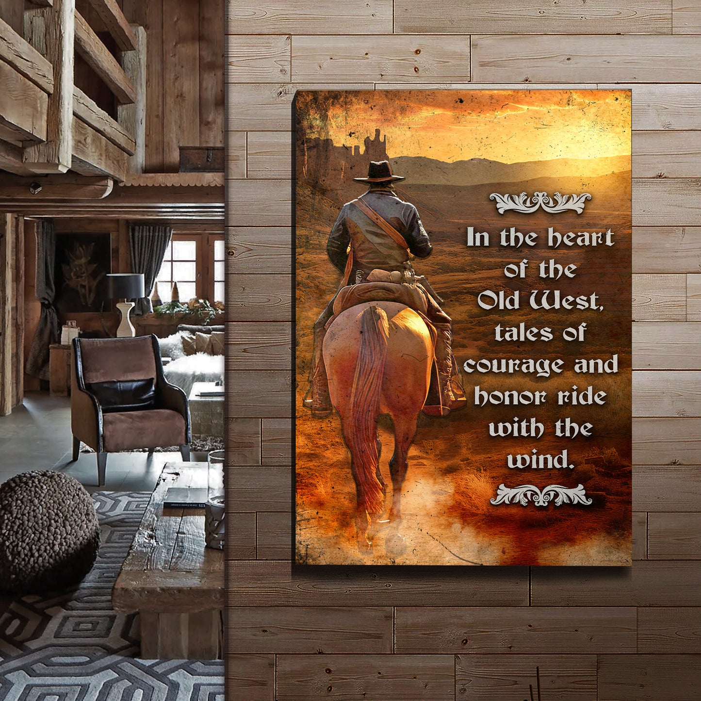 In The Heart Of The Wild West Sign Style 2 - Imaged by Tailored Canvases