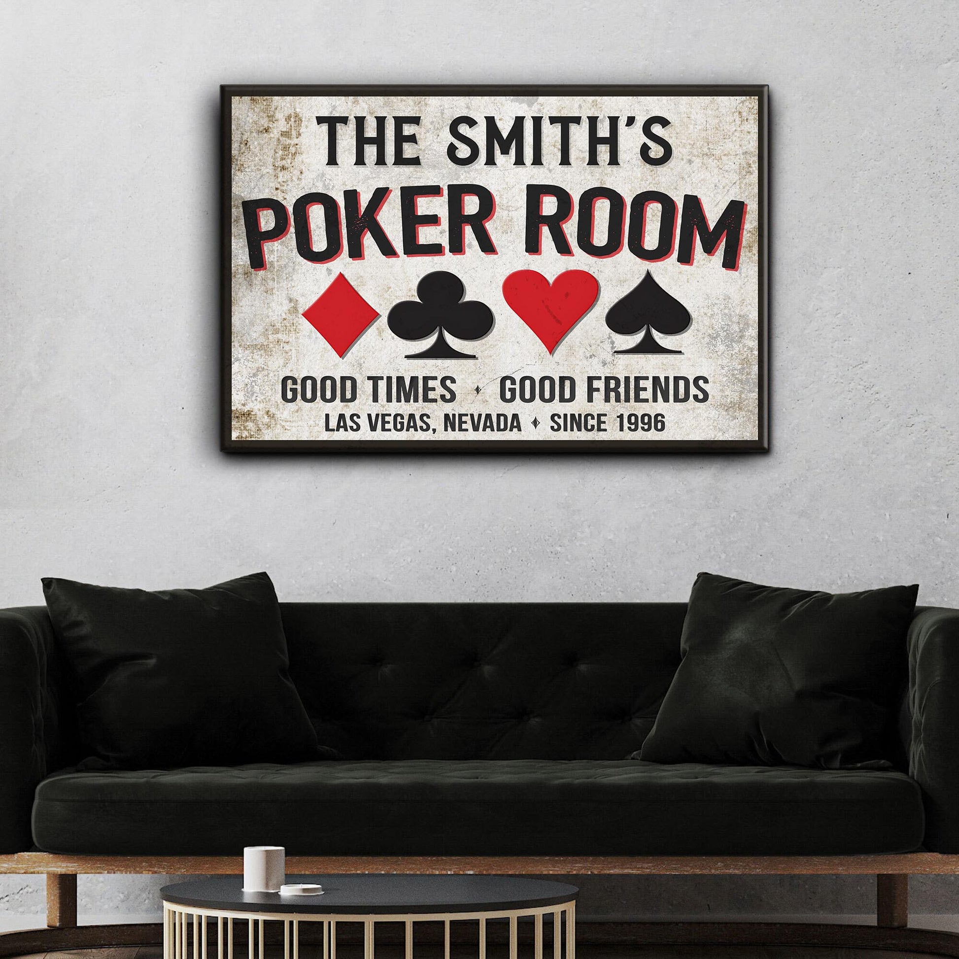 Poker Room Sign  Style 2 - Image by Tailored Canvases