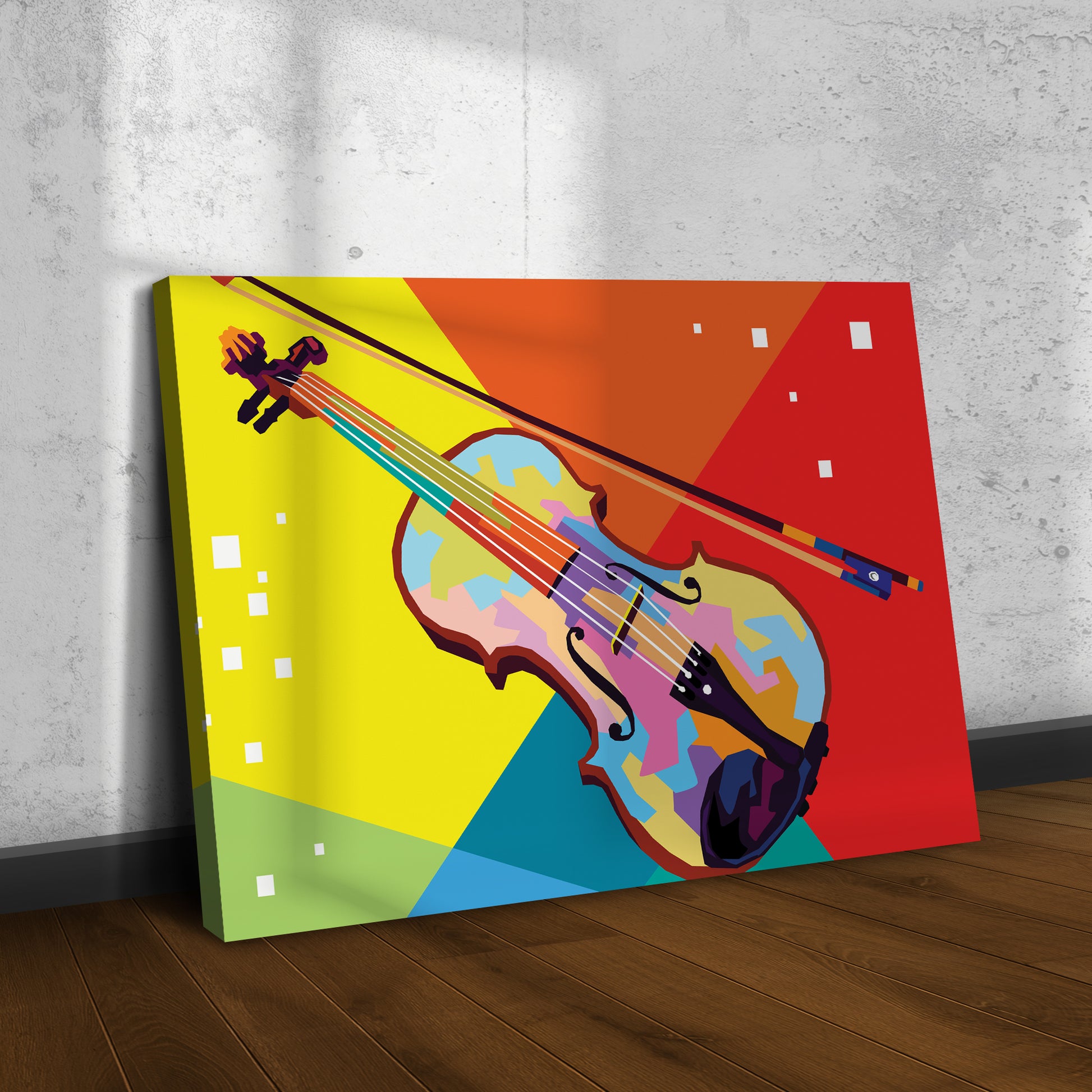 Violin Abstract Canvas Wall Art - Image by Tailored Canvases