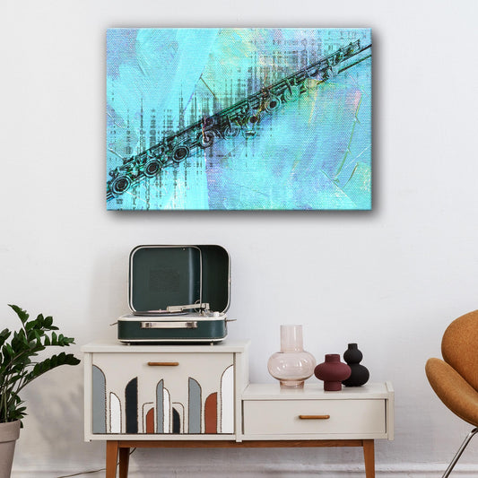 Flute Abstract Canvas Wall Art - Image by Tailored Canvases