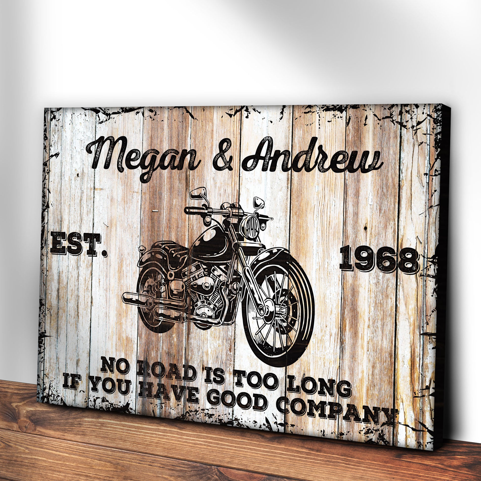 Motorcycle Wood Sign - Image by Tailored Canvases