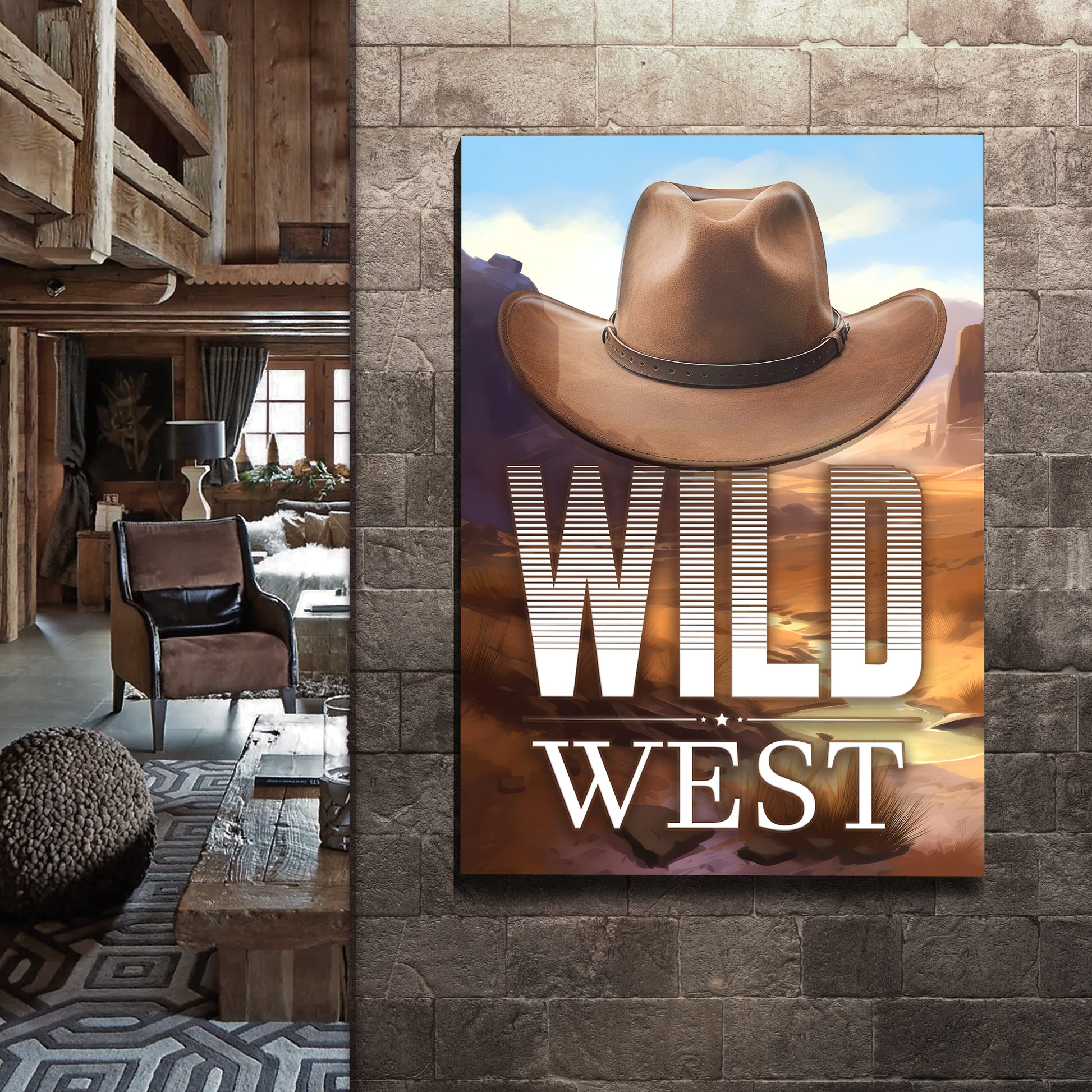 Wild West Sign III Style 2 - Image by Tailored Canvases