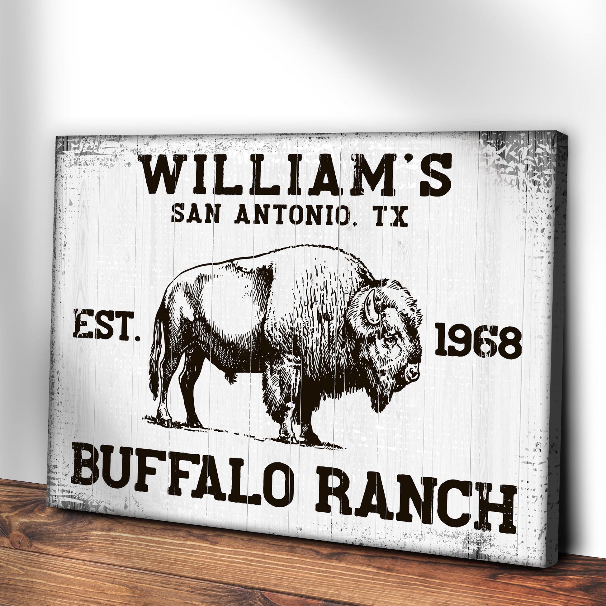 Buffalo Ranch Sign II Style 2 - Image by Tailored Canvases