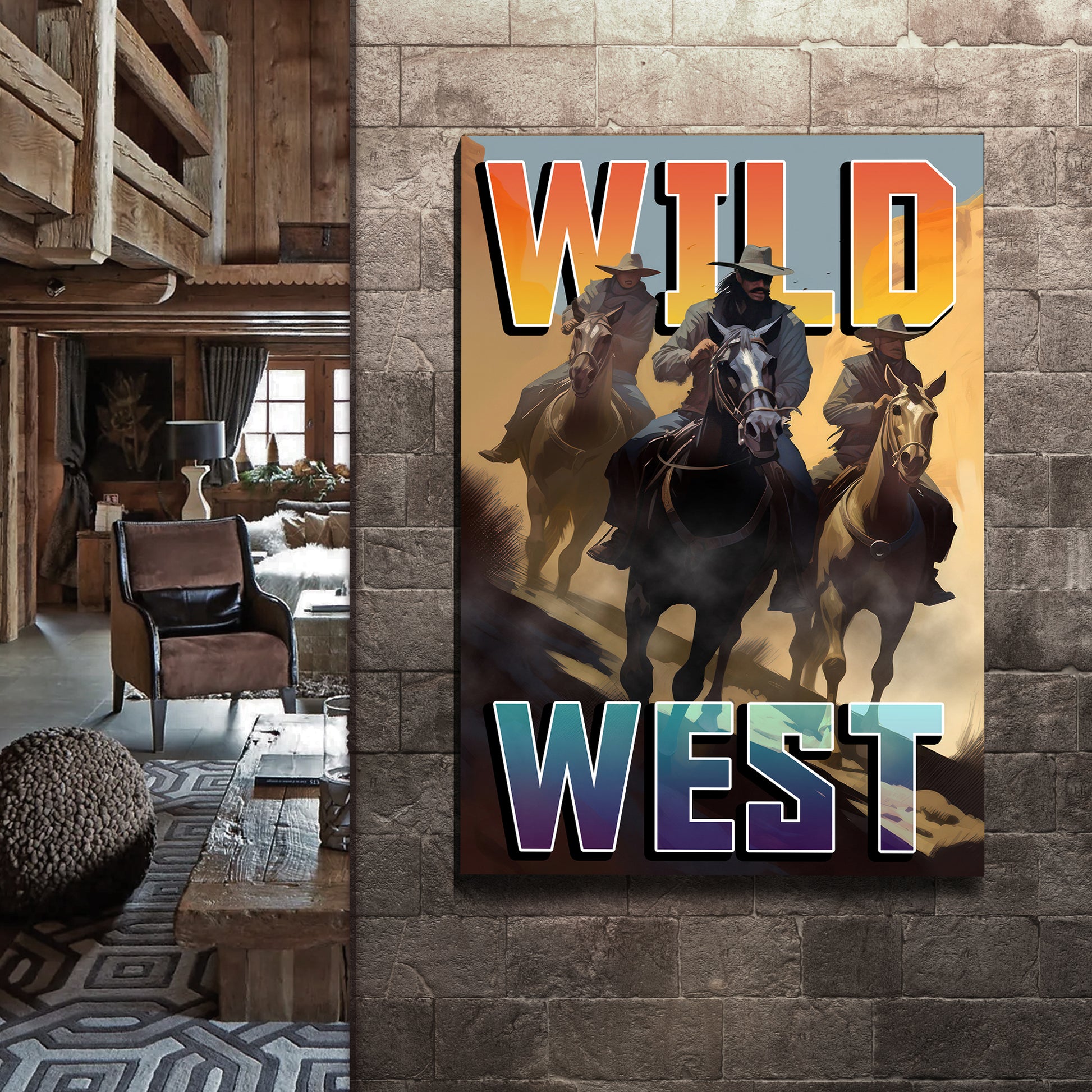 Wild West Sign Style 2 - Image by Tailored Canvases