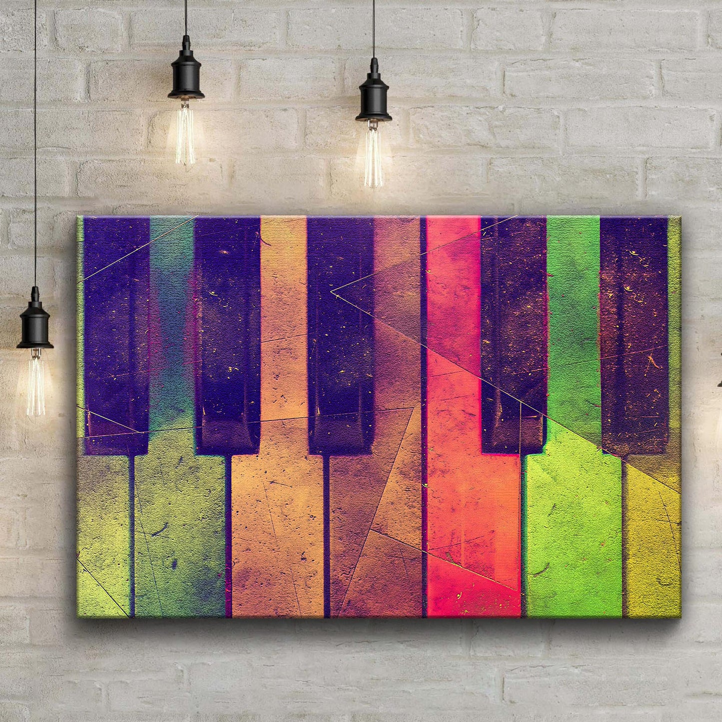 Keyboard Retro Canvas Wall Art Style 2 - Image by Tailored Canvases
