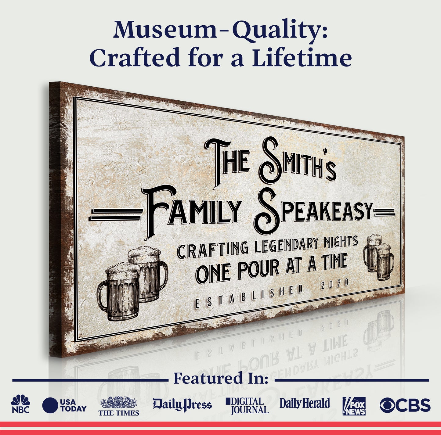 Family Speakeasy Sign Specs - Image by Tailored Canvases