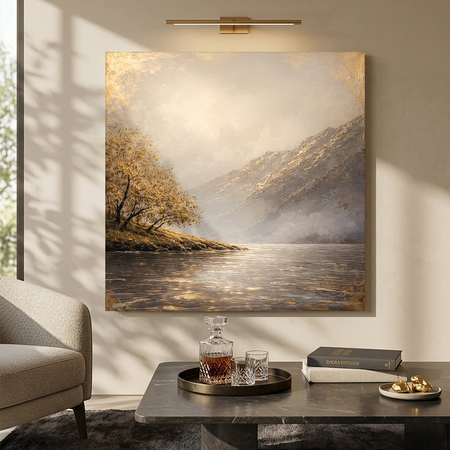 Golden Tranquil Lake