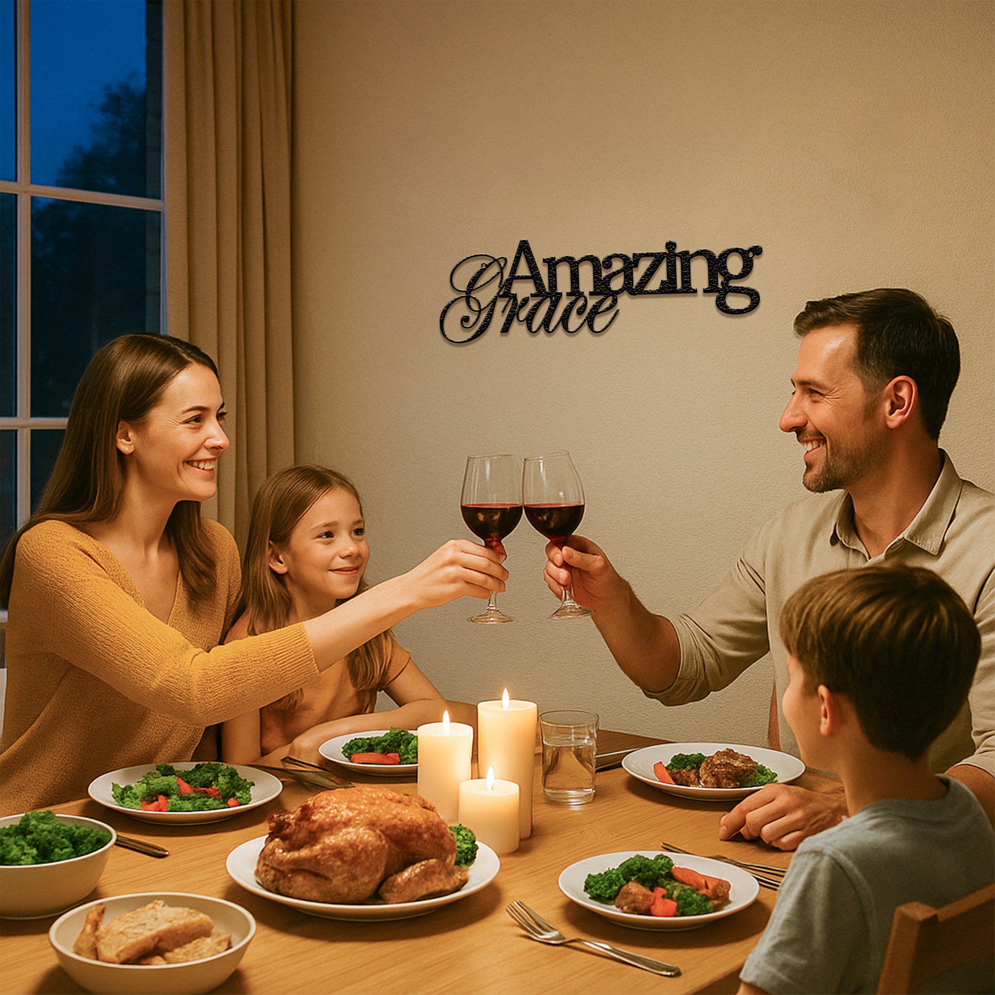 Amazing Grace - Steel Sign