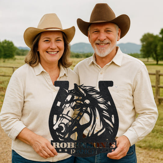 Custom Ranch Sign Steel Wall Decor