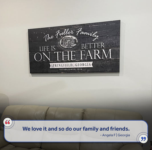 Life Is Better On The Farm Sign V