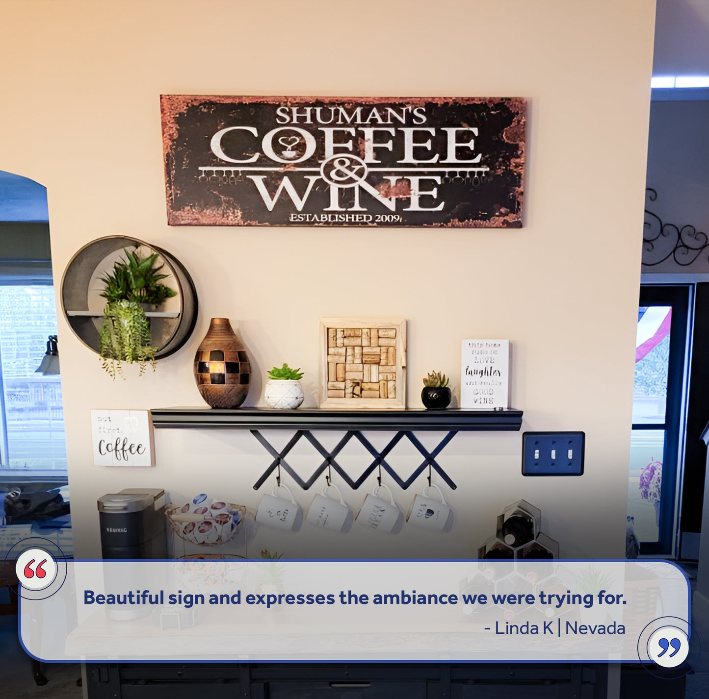 Coffee and Wine Sign III