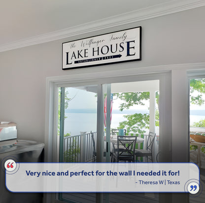 Family Lake House Sign III