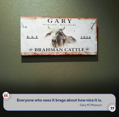 Brahman Cattle Sign II