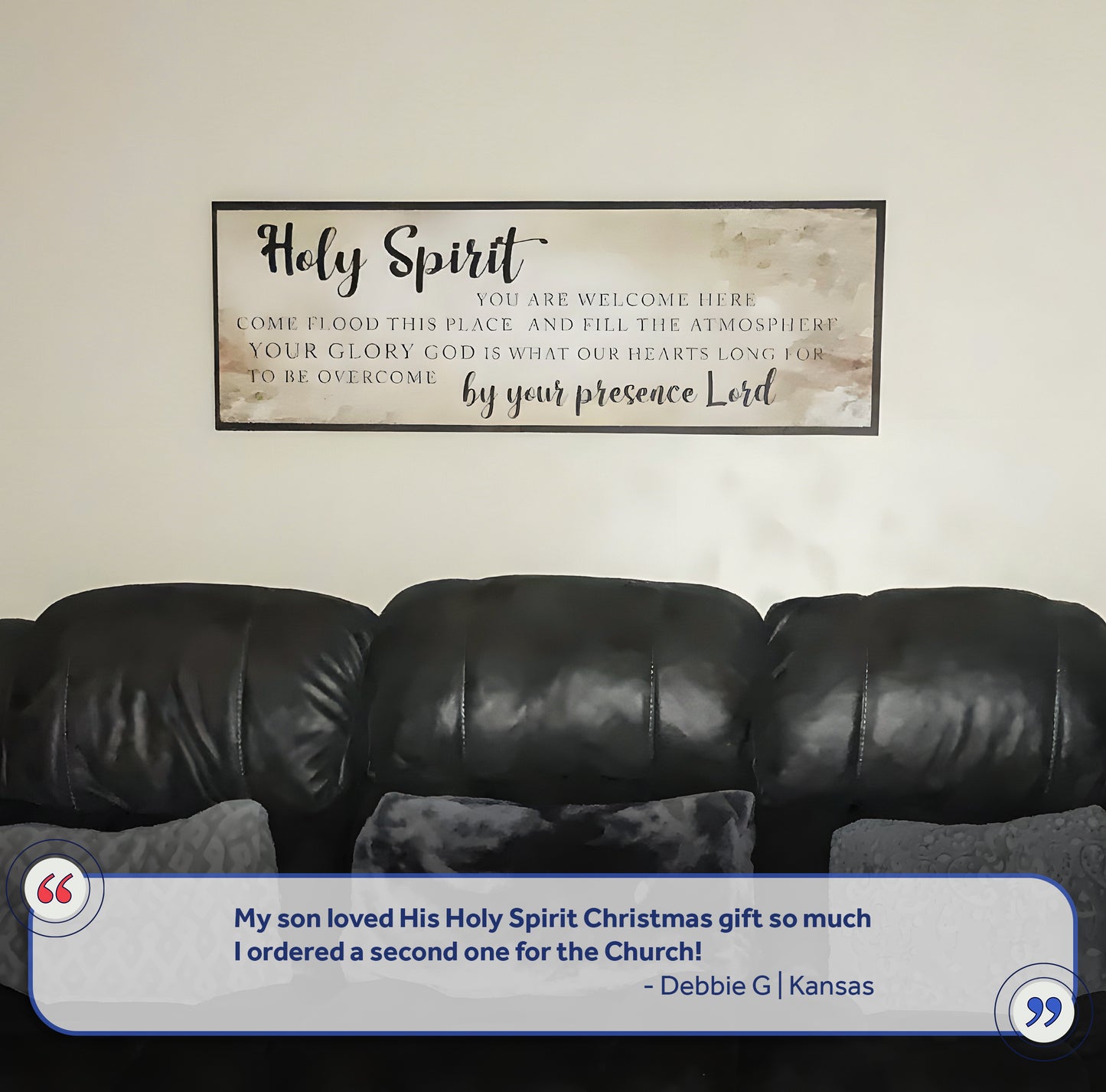 Holy Spirit You Are Welcome Here Sign VI (Free Shipping)