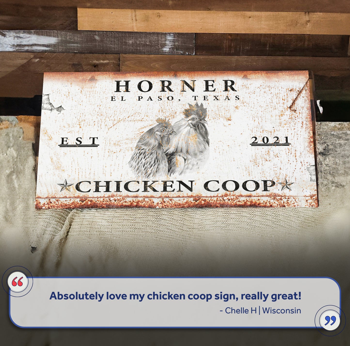 Chicken Coop Sign V