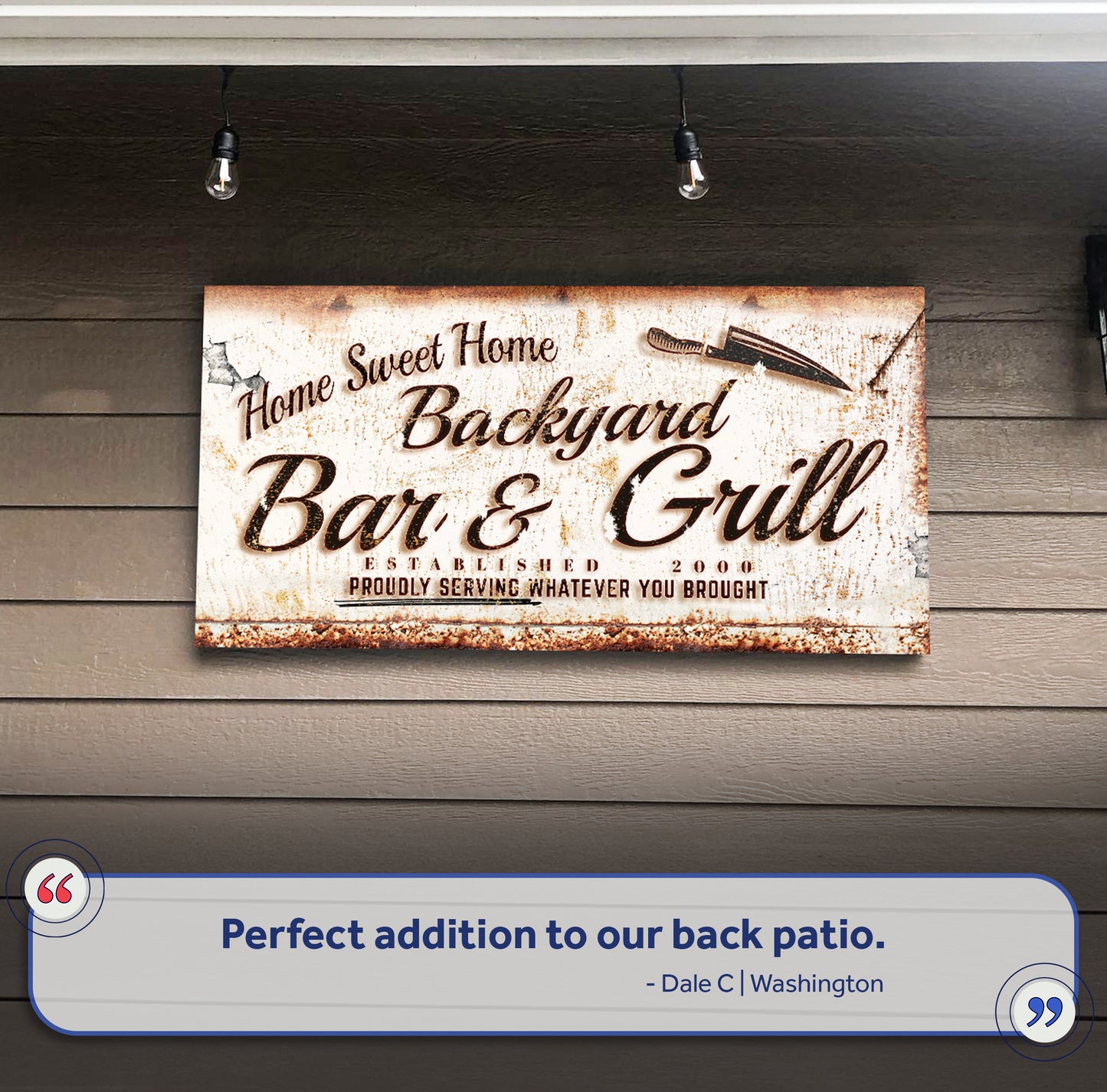 Backyard Bar & Grill Sign III