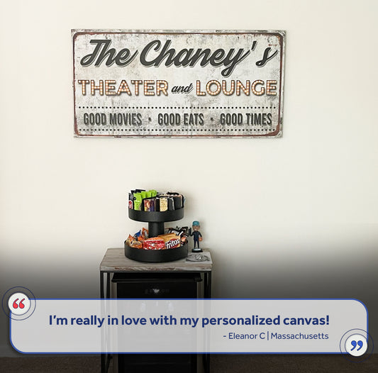 Family Theater and Lounge IV Sign