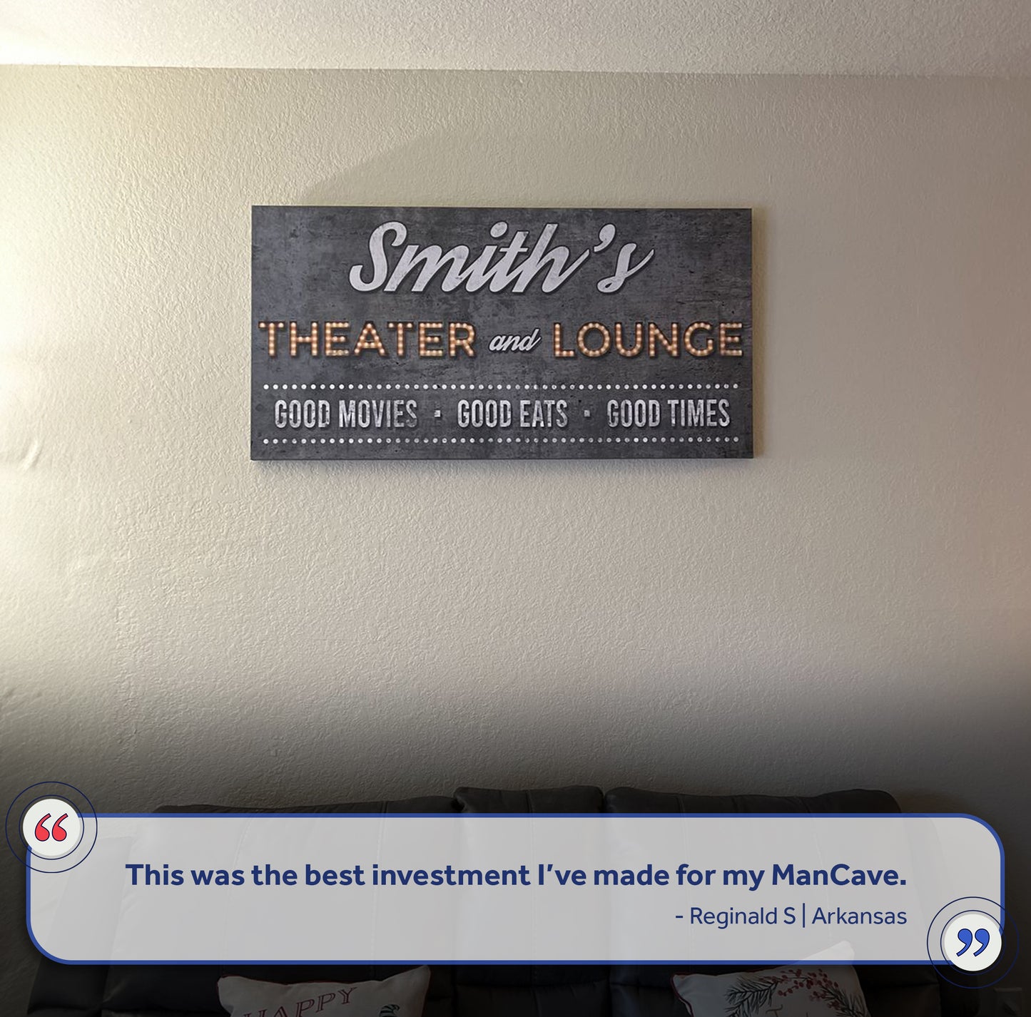 Family Theater and Lounge Sign V