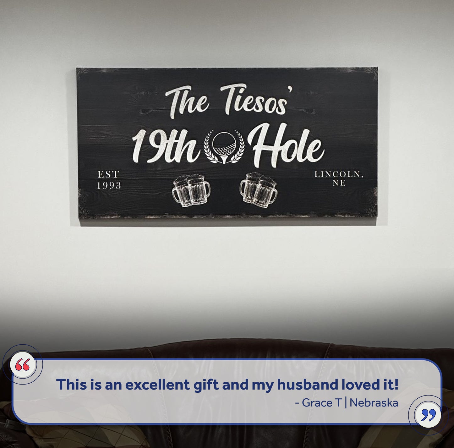19th Hole Golf Personalized Sign II (Free Shipping)