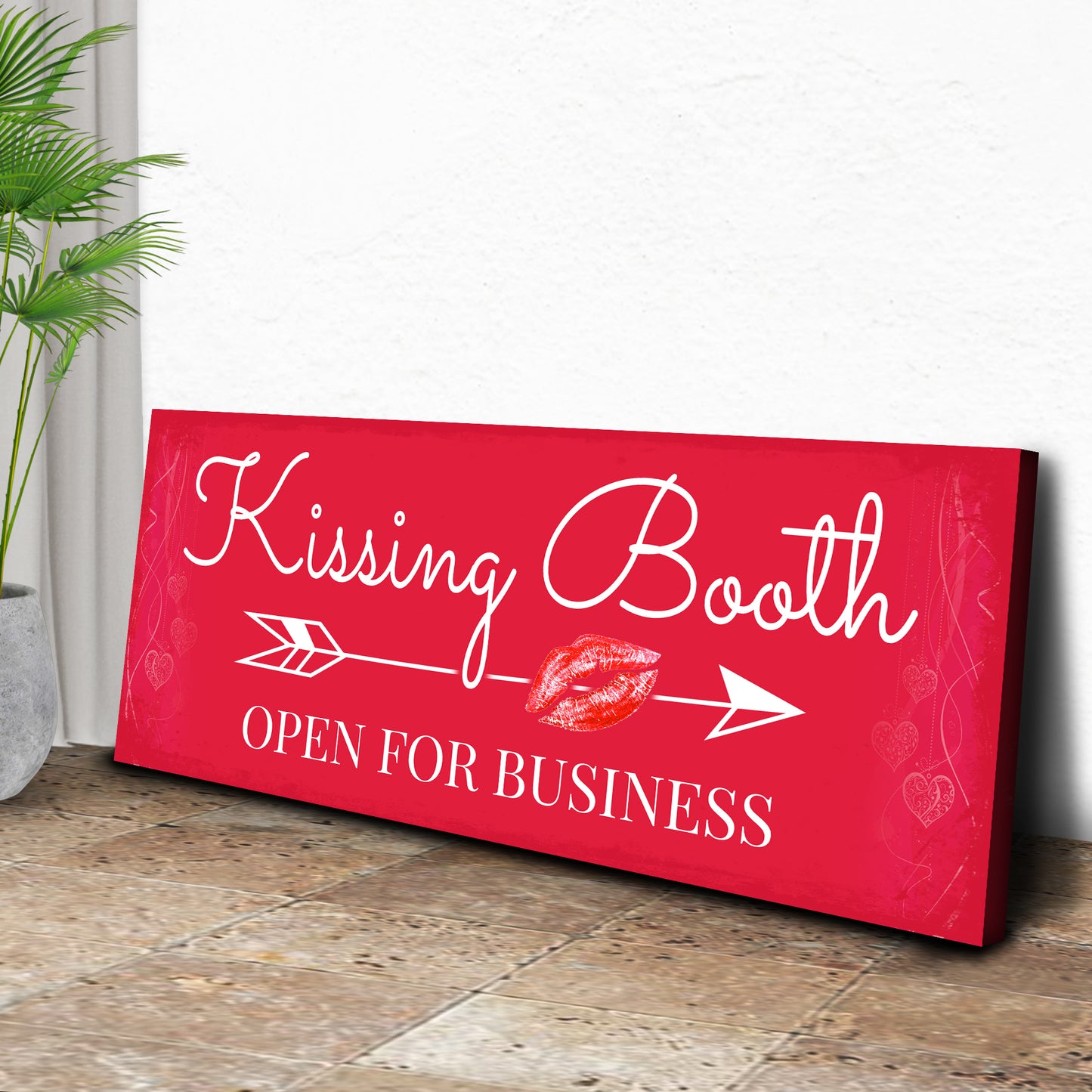 Kissing Booth "Open For Business" Sign