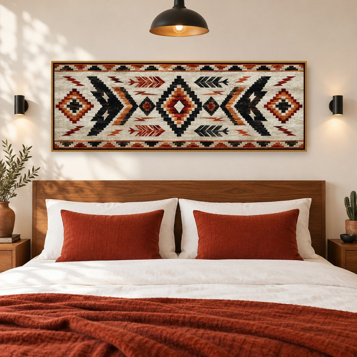 Native Rug Stepped Storm