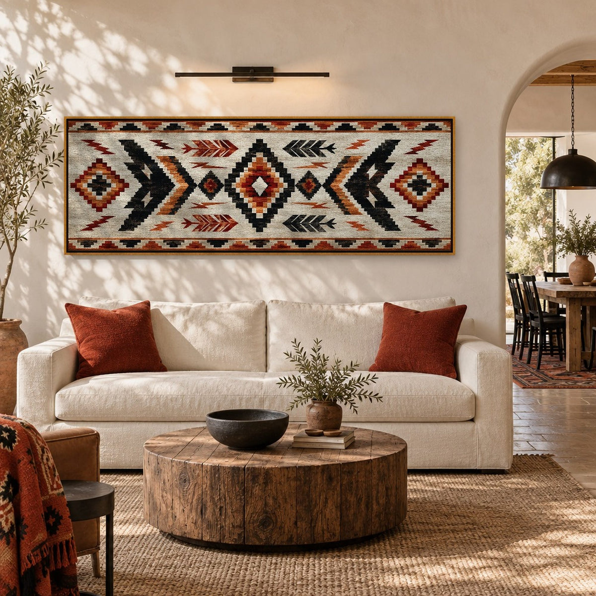 Native Rug Stepped Storm