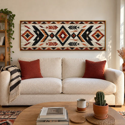 Native Rug Stepped Storm