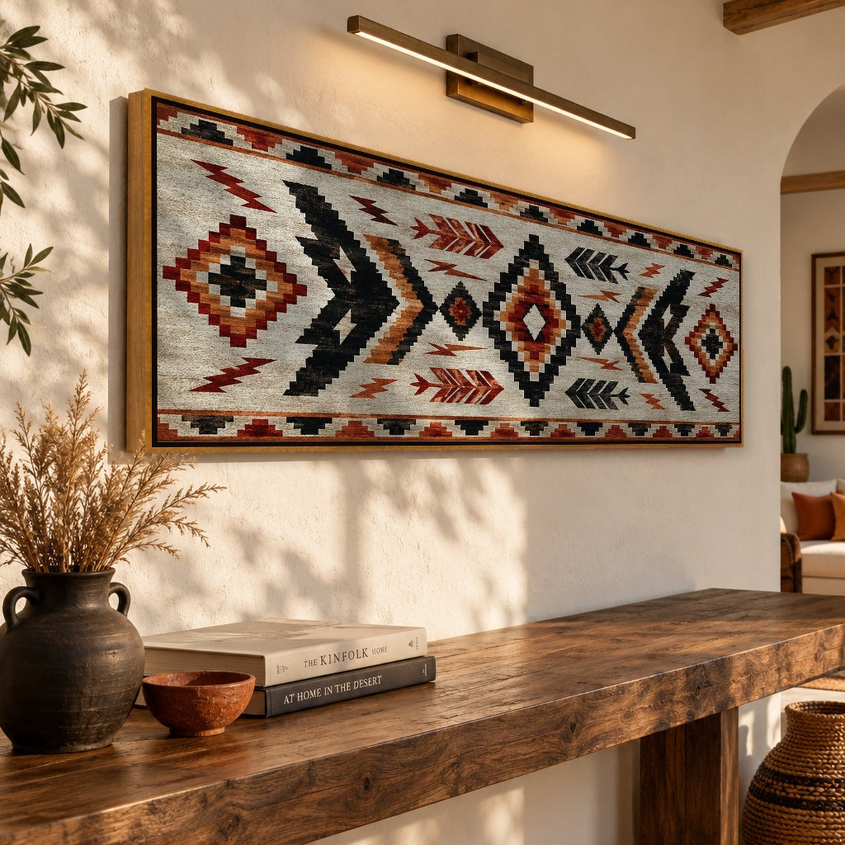 Native Rug Stepped Storm