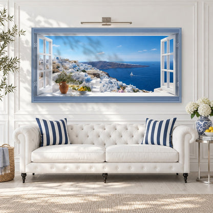 Wake Up to Your Santorini Window View
