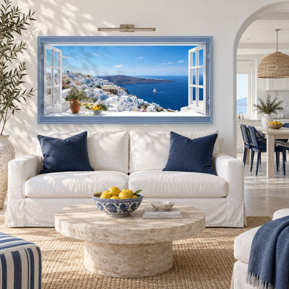 Wake Up to Your Santorini Window View