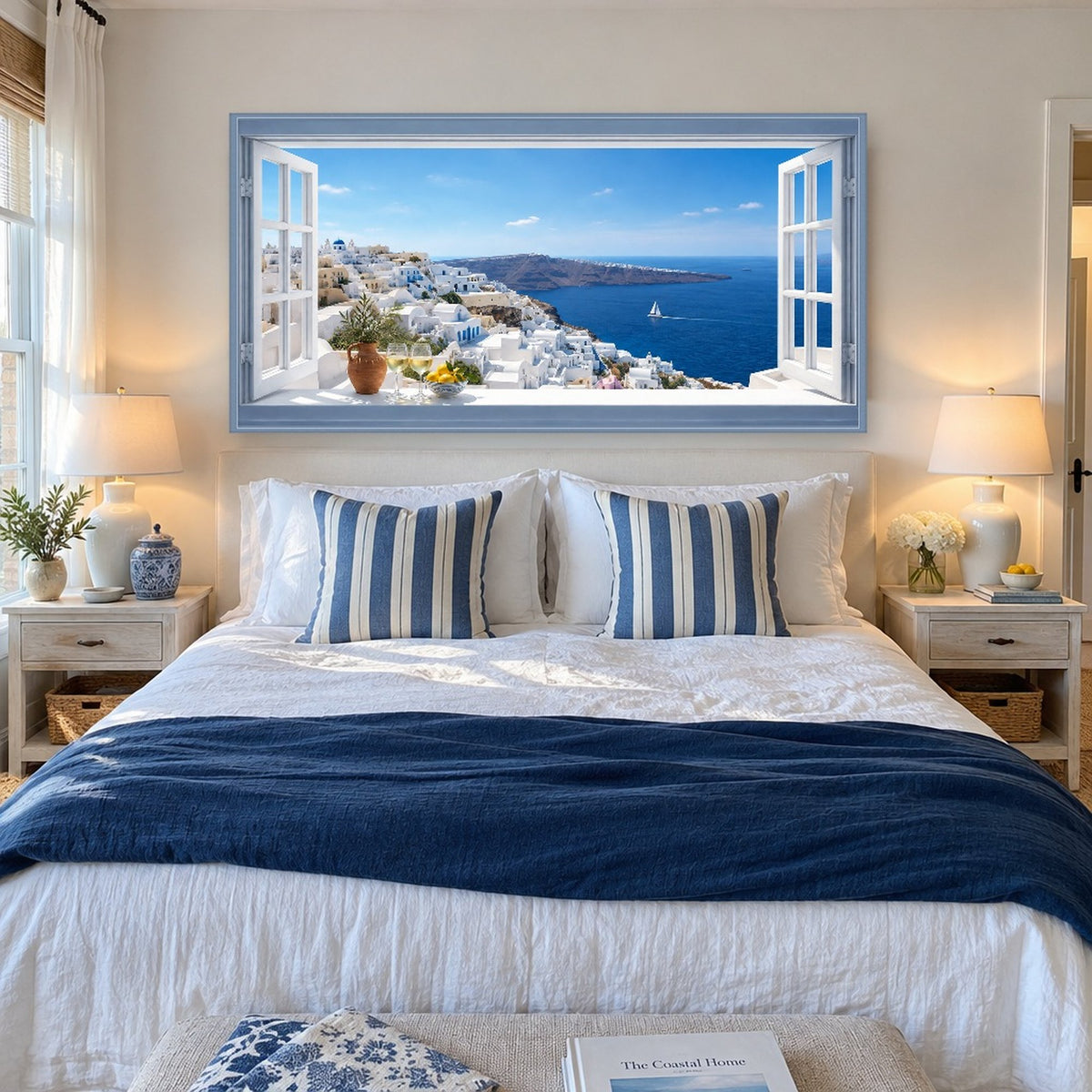 Wake Up to Your Santorini Window View